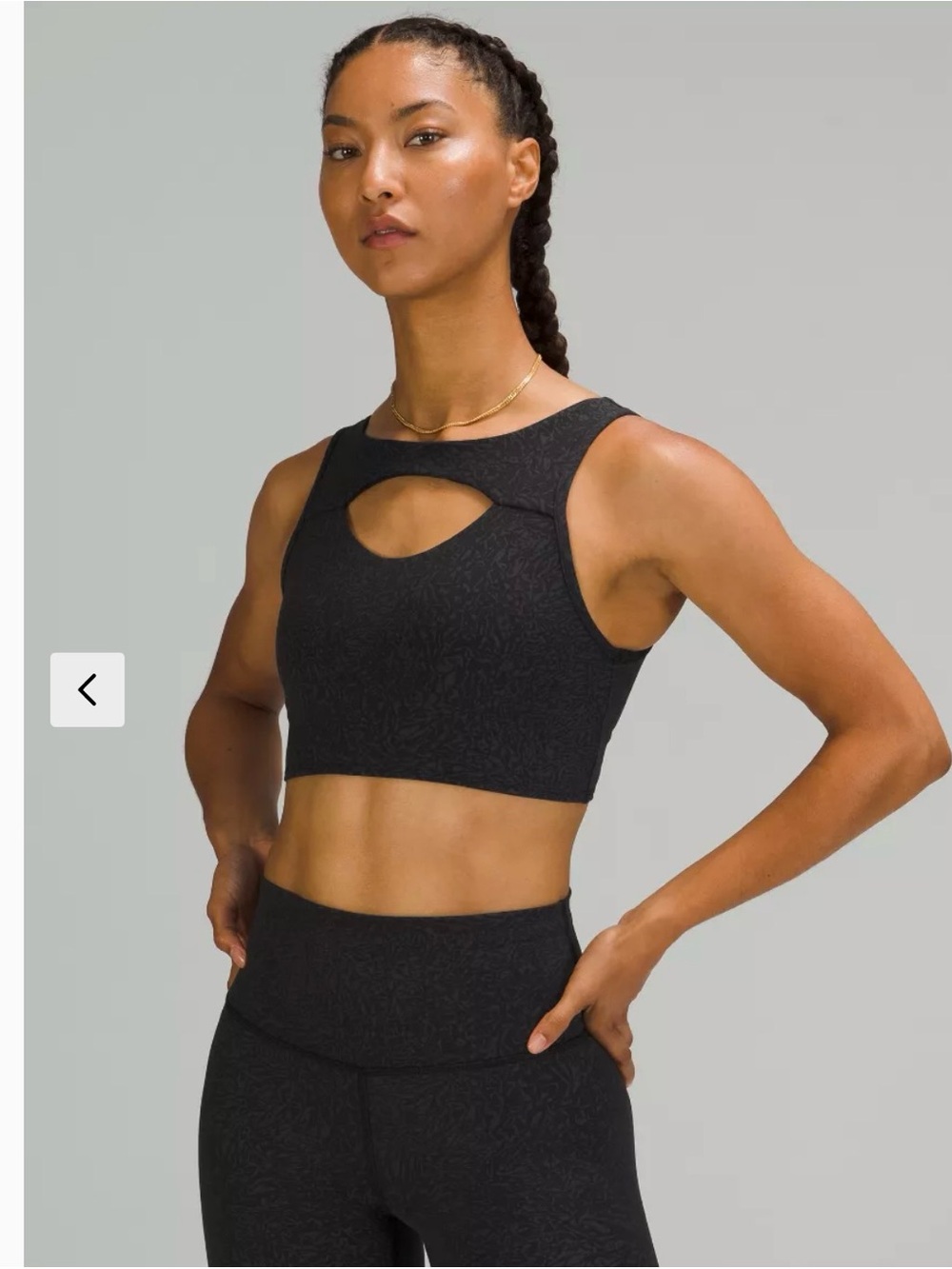 LULULEMON | Everlux Cut-Out Train Bra | Size 4